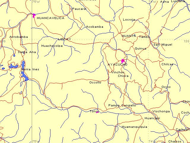 Mapas regionales: Ayacucho