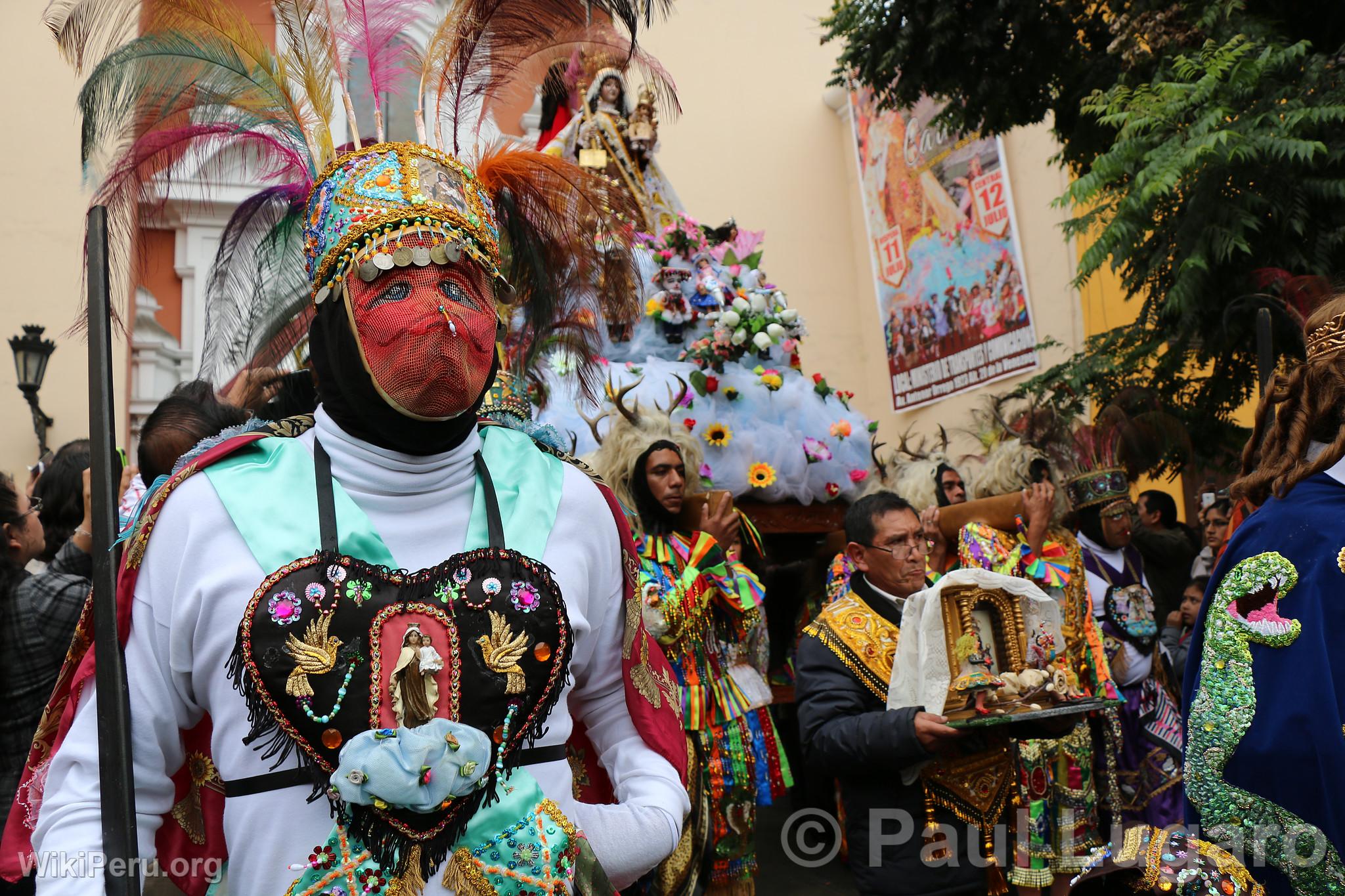 Procesin de la Vrgen del Carmen, Lima